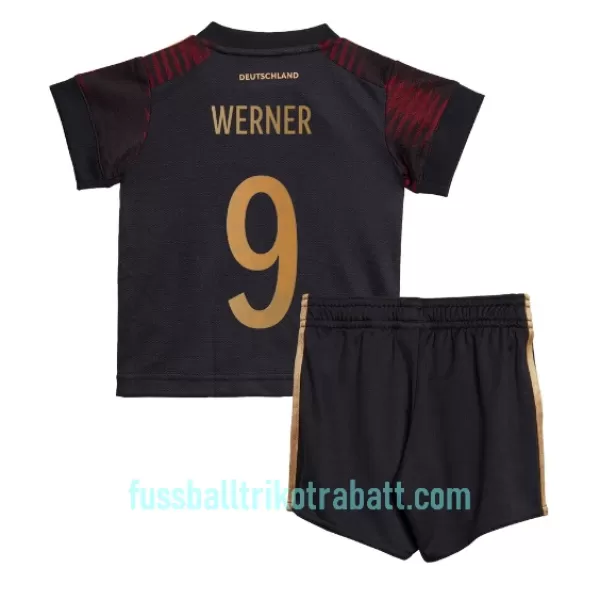 Günstige Deutschland Timo Werner 9 Kindertrikot Auswärts WM 2022 Kurzarm