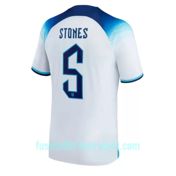 Günstige England John Stones 5 Herrentrikot Heim WM 2022 Kurzarm