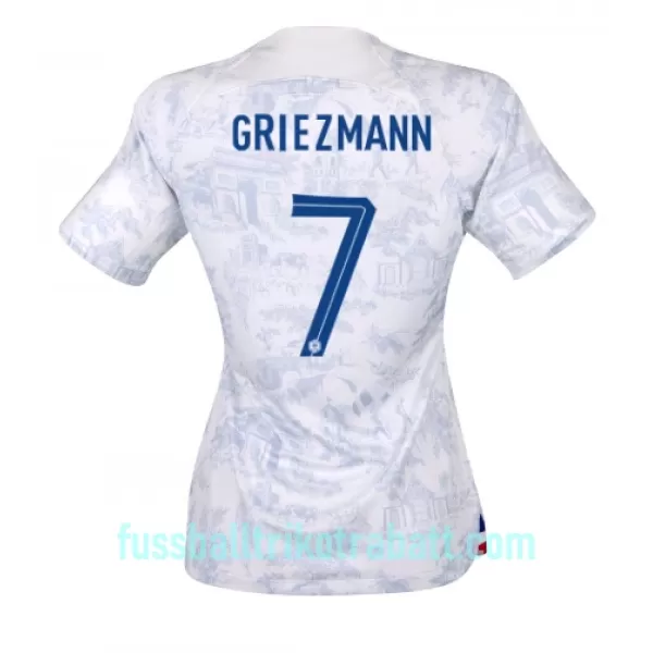 Günstige Frankreich Antoine Griezmann 7 Damentrikot Auswärts WM 2022 Kurzarm
