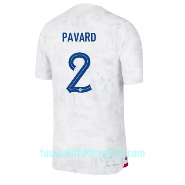 Günstige Frankreich Benjamin Pavard 2 Herrentrikot Auswärts WM 2022 Kurzarm