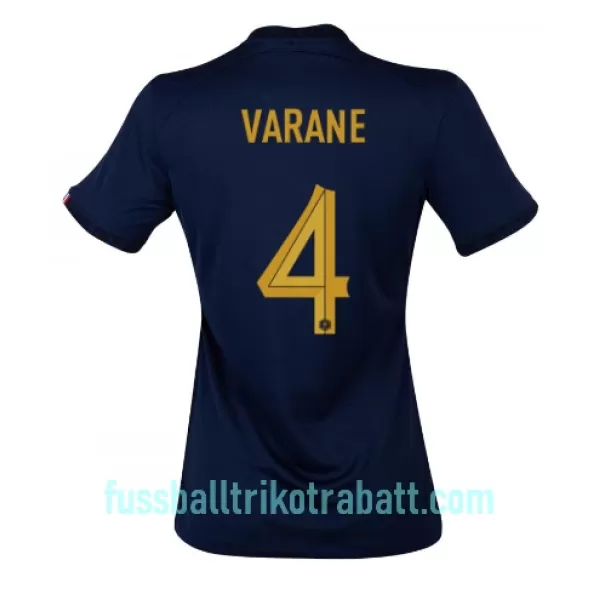 Günstige Frankreich Raphael Varane 4 Damentrikot Heim WM 2022 Kurzarm