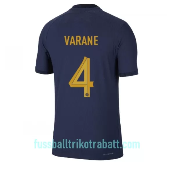 Günstige Frankreich Raphael Varane 4 Herrentrikot Heim WM 2022 Kurzarm