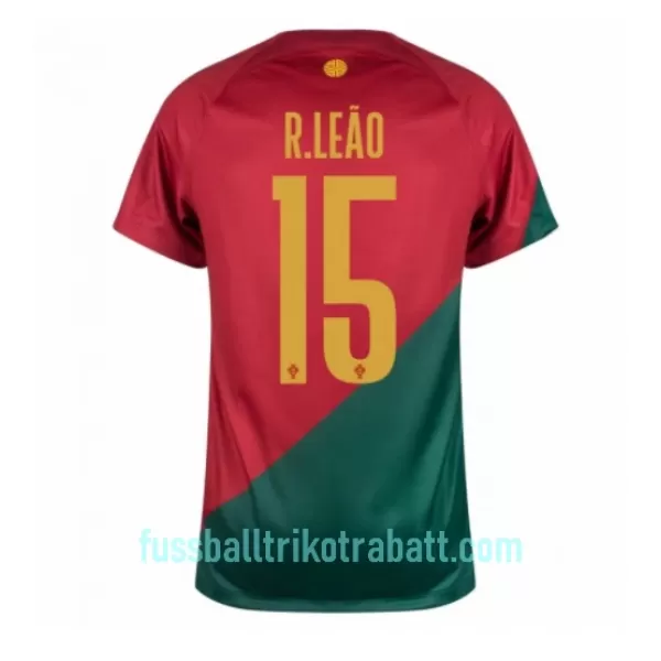 Günstige Portugal Rafael Leao 15 Herrentrikot Heim WM 2022 Kurzarm