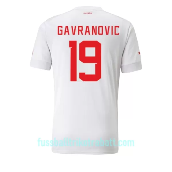 Günstige Schweiz Mario Gavranovic 19 Herrentrikot Auswärts WM 2022 Kurzarm