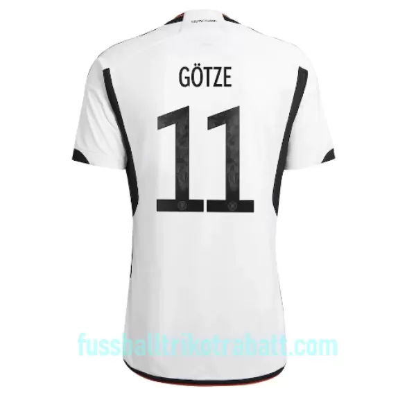 Günstige Deutschland Mario Gotze 11 Herrentrikot Heim WM 2022 Kurzarm