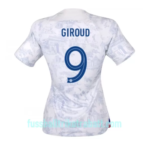 Günstige Frankreich Olivier Giroud 9 Damentrikot Auswärts WM 2022 Kurzarm