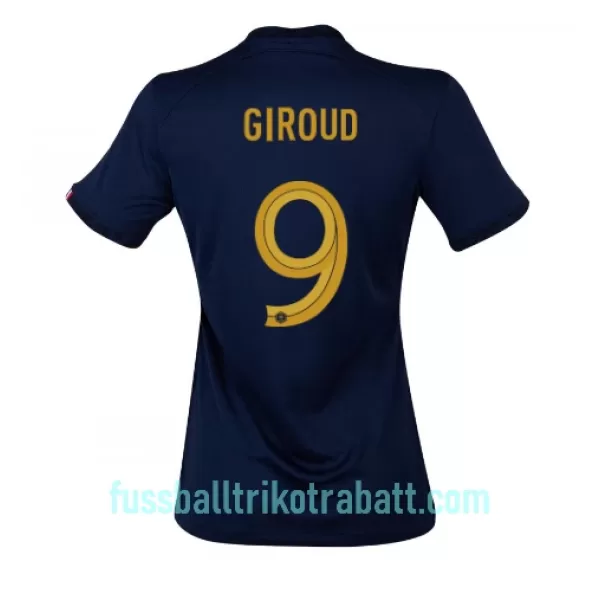 Günstige Frankreich Olivier Giroud 9 Damentrikot Heim WM 2022 Kurzarm