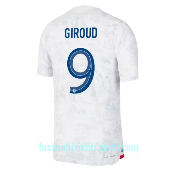 Günstige Frankreich Olivier Giroud 9 Herrentrikot Auswärts WM 2022 Kurzarm