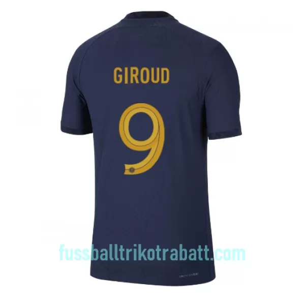Günstige Frankreich Olivier Giroud 9 Herrentrikot Heim WM 2022 Kurzarm