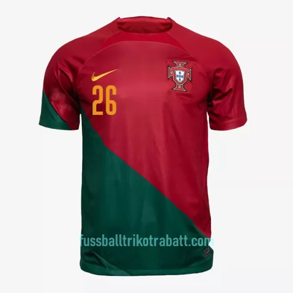 Günstige Portugal G. RAMOS 26 Herrentrikot Heim WM 2022 Kurzarm