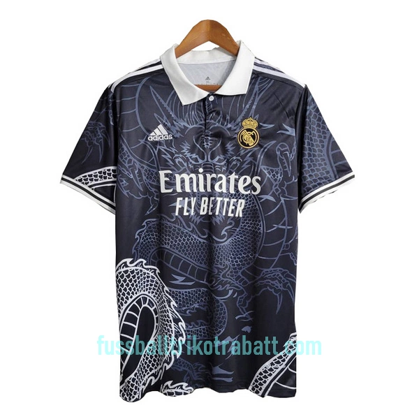 Günstige Real Madrid Dragon Herrentrikot 2023/24 Kurzarm Schwarze - Speziell