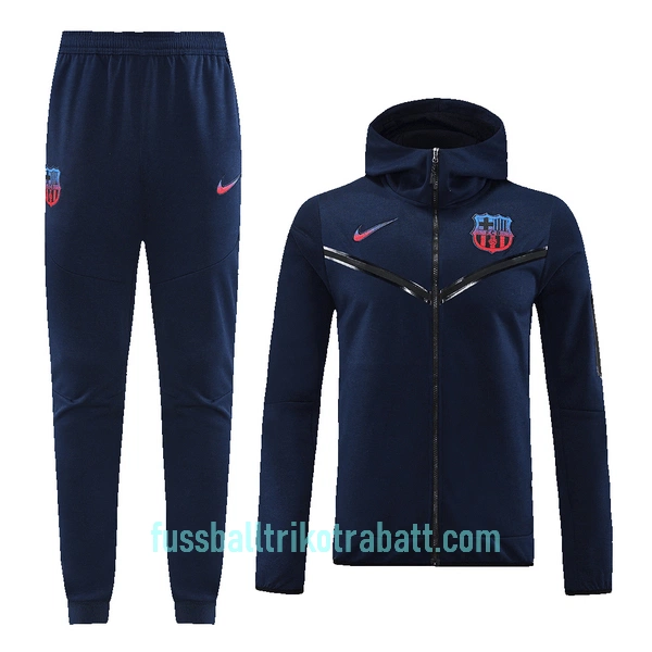 Barcelona Trainingsjacke mit Kapuze 2022/23 Navy