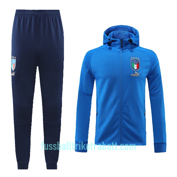 Italien Trainingsjacke mit Kapuze 2022/23 Blaue