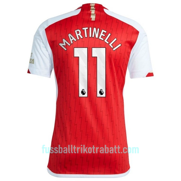 Günstige Arsenal Martinelli 11 Herrentrikot Heim 2023/24 Kurzarm