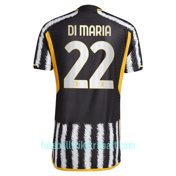 Günstige Juventus Turin DI Maria 22 Herrentrikot Heim 2023/24 Kurzarm