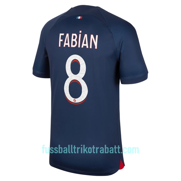 Günstige Paris Saint-Germain Fabian 8 Herrentrikot Heim 2023/24 Kurzarm