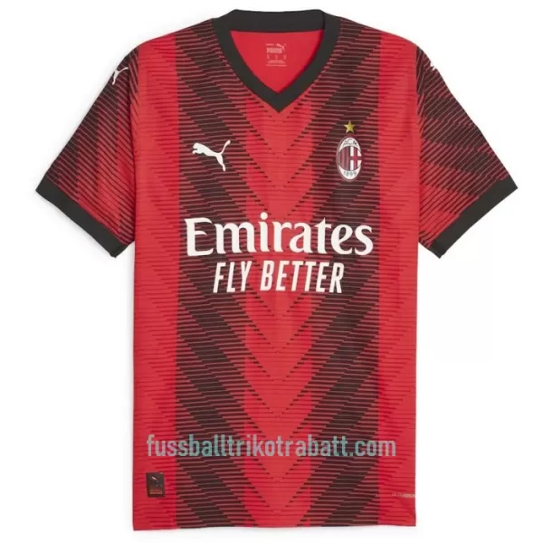 Günstige AC Mailand Calabria 2 Herrentrikot Heim 2023/24 Kurzarm