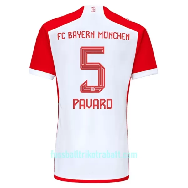 Günstige Bayern München Benjamin Pavard 5 Herrentrikot Heim 2023/24 Kurzarm