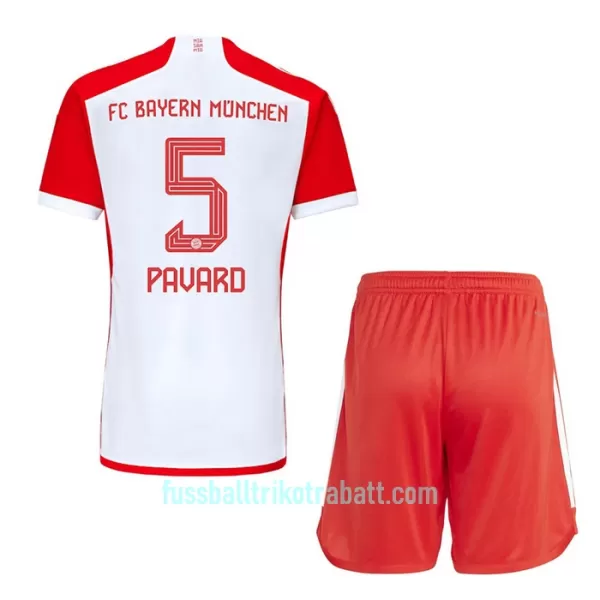 Günstige Bayern München Benjamin Pavard 5 Kindertrikot Heim 2023/24 Kurzarm