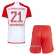 Günstige FC Bayern München Lucas Hernandez 21 Kindertrikot Heim 2023/24 Kurzarm