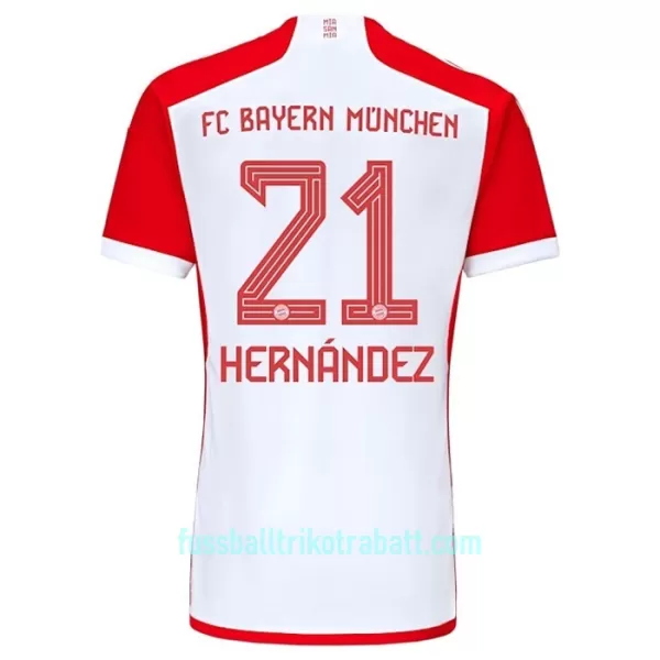 Günstige FC Bayern München Lucas Hernandez 21 Kindertrikot Heim 2023/24 Kurzarm