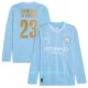 Günstige Manchester City Champions of Europe Herrentrikot Heim 2023/24 Langarm