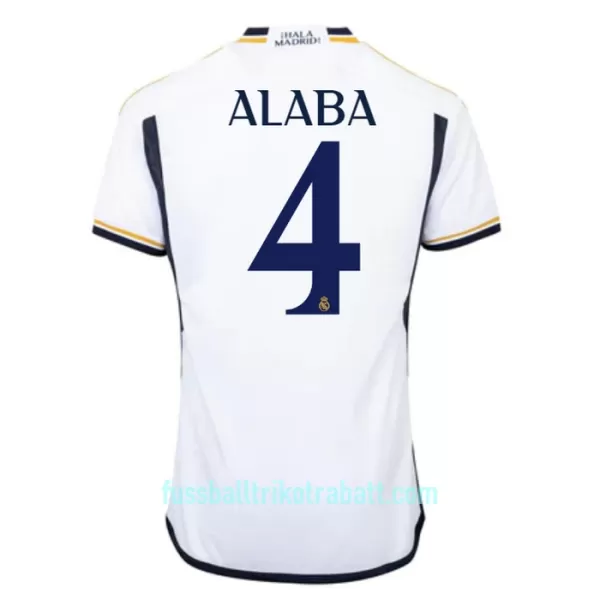 Günstige Real Madrid Alaba 4 Herrentrikot Heim 2023/24 Kurzarm