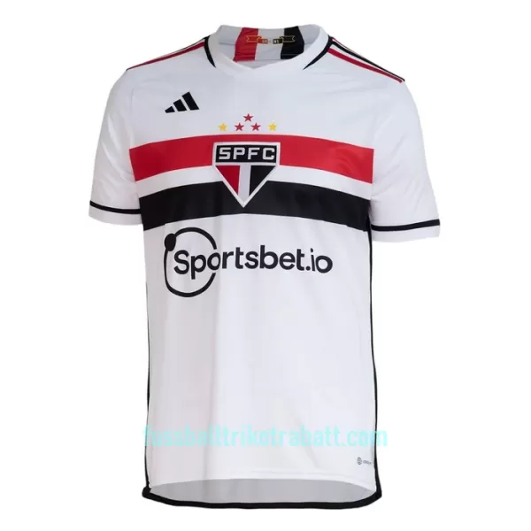 Günstige São Paulo FC Herrentrikot Heim 2023/24 Kurzarm