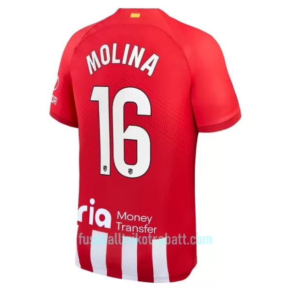 Günstige Atlético Madrid Molina 16 Herrentrikot Heim 2023/24 Kurzarm