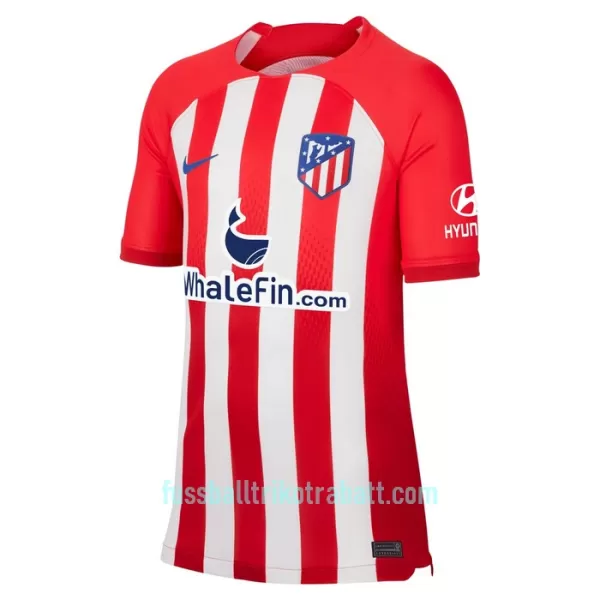Günstige Atlético Madrid R. De Paul 5 Kindertrikot Heim 2023/24 Kurzarm