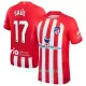 Günstige Atlético Madrid Saul 17 Herrentrikot Heim 2023/24 Kurzarm