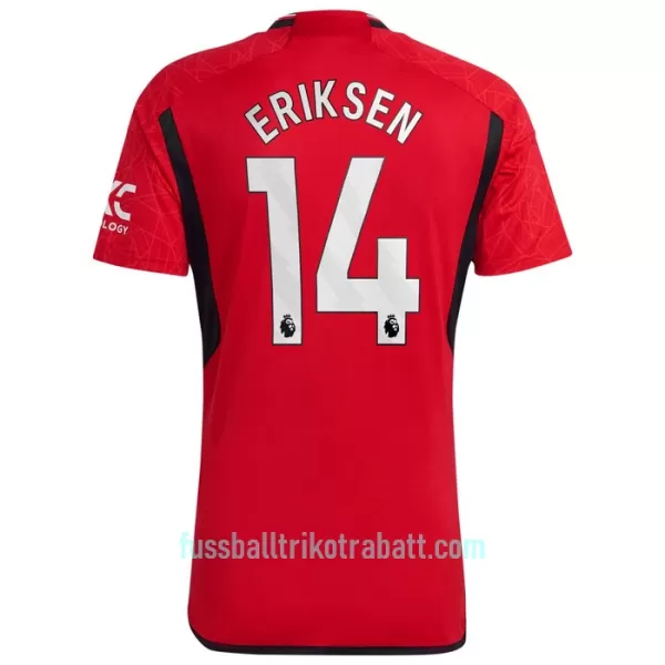 Günstige Manchester United Eriksen 14 Herrentrikot Heim 2023/24 Kurzarm