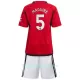 Günstige Manchester United Maguire 5 Kindertrikot Heim 2023/24 Kurzarm