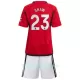 Günstige Manchester United Shaw 23 Kindertrikot Heim 2023/24 Kurzarm