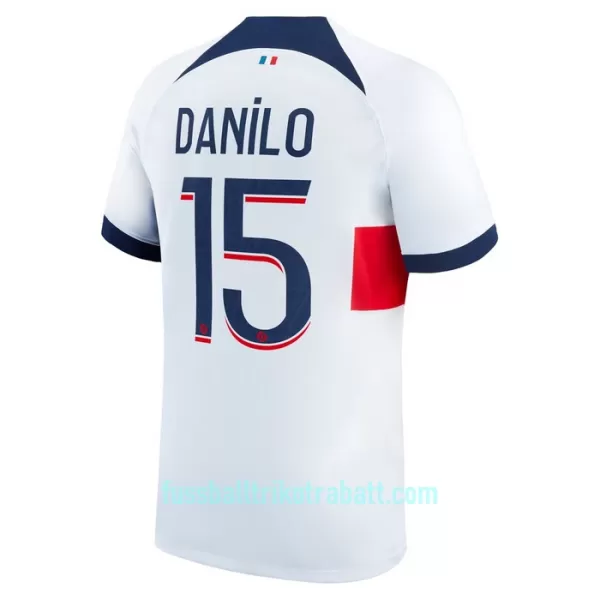 Günstige Paris Saint-Germain Danilo 15 Herrentrikot Auswärts 2023/24 Kurzarm