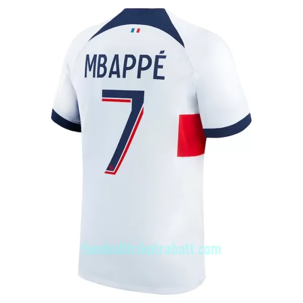 Günstige Paris Saint-Germain Mbappé 7 Herrentrikot Auswärts 2023/24 Kurzarm