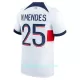 Günstige Paris Saint-Germain N.Mendes 25 Herrentrikot Auswärts 2023/24 Kurzarm