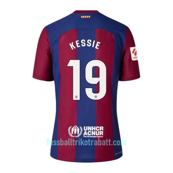 Günstige FC Barcelona Kessie 19 Herrentrikot Heim 2023/24 Kurzarm