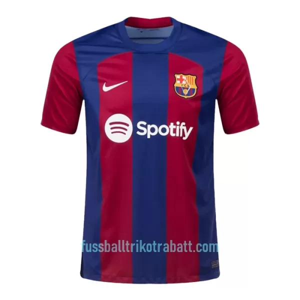 Günstige FC Barcelona Lewandowski 9 Herrentrikot Heim 2023/24 Kurzarm