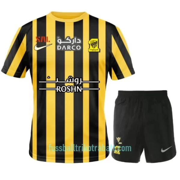 Günstige Al Ittihad Kindertrikot Heim 2022/23 Kurzarm