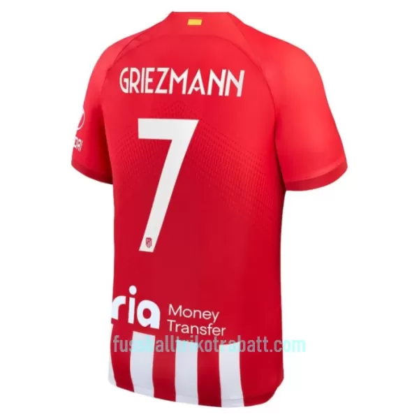 Günstige Atlético Madrid Griezmann 7 Kindertrikot Heim 2023/24 Kurzarm