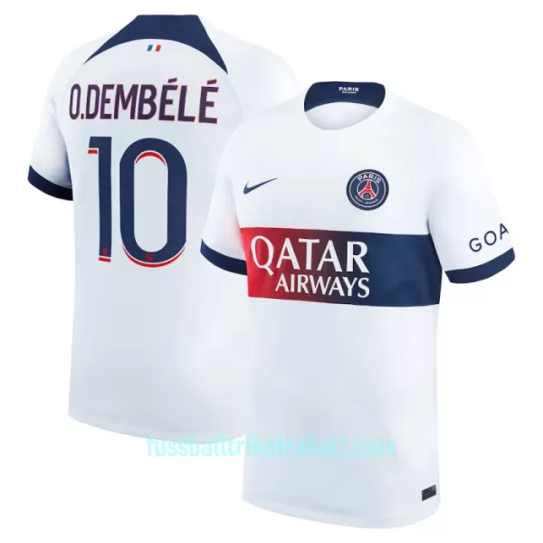 Günstige Paris Saint-Germain Dembele 10 Herrentrikot Auswärts 2023/24 Kurzarm