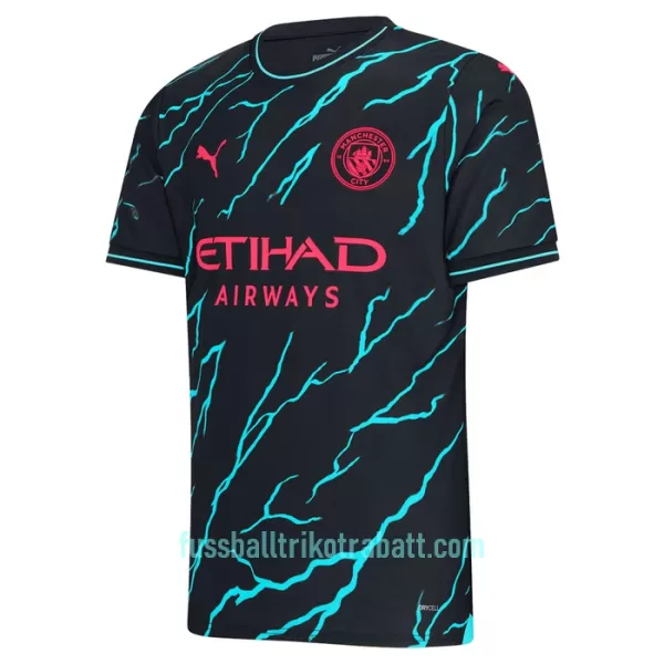 Günstige Manchester City Champions 23 Herrentrikot Ausweich 2023/24 Kurzarm