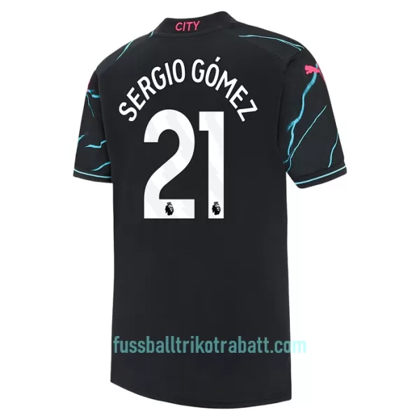 Günstige Manchester City Sergio Gomez 21 Herrentrikot Ausweich 2023/24 Kurzarm