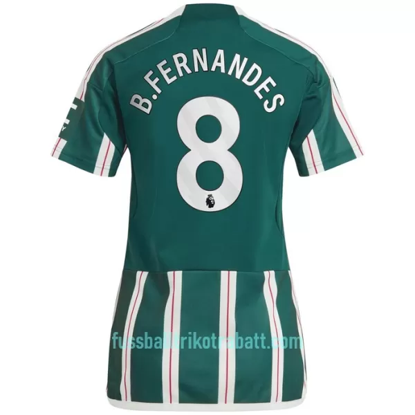 Günstige Manchester United Bruno Fernandes 8 Damentrikot Auswärts 2023/24 Kurzarm