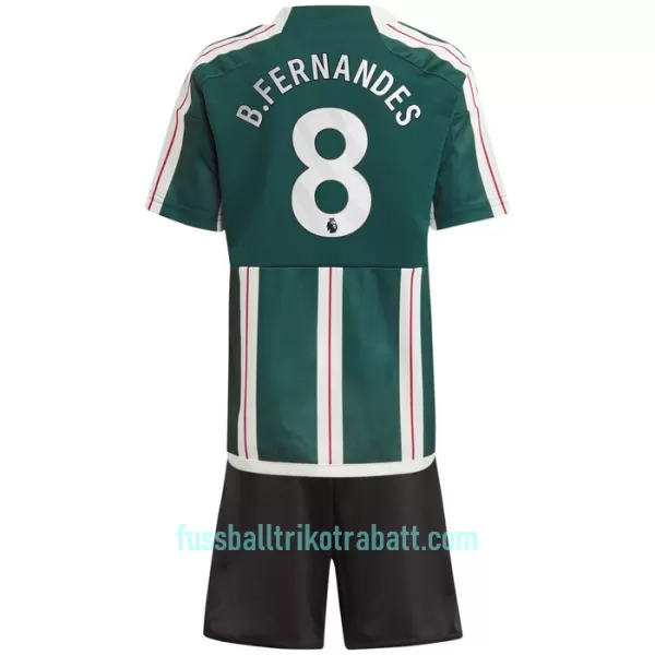 Günstige Manchester United Bruno Fernandes 8 Kindertrikot Auswärts 2023/24 Kurzarm