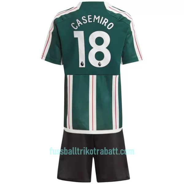 Günstige Manchester United Casemiro 18 Kindertrikot Auswärts 2023/24 Kurzarm