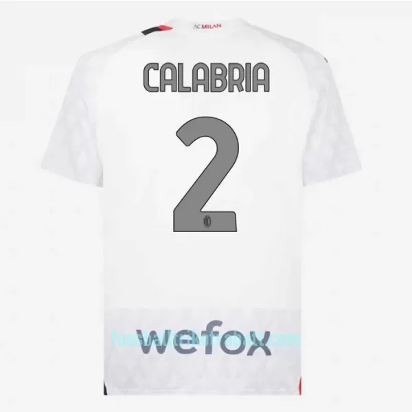 Günstige AC Mailand Calabria 2 Herrentrikot Auswärts 2023/24 Kurzarm