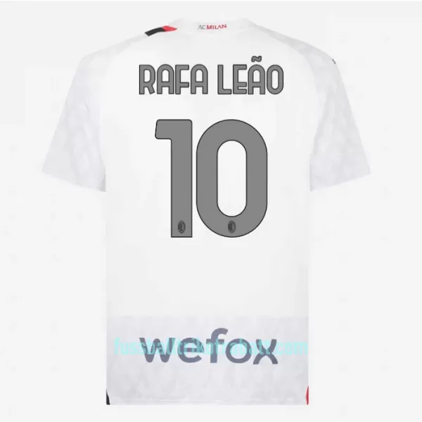 Günstige AC Mailand Rafael Leao 10 Herrentrikot Auswärts 2023/24 Kurzarm