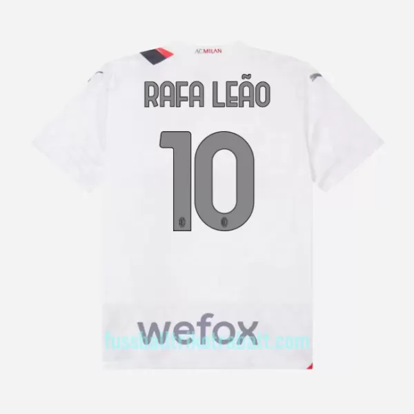 Günstige AC Mailand Rafael Leao 10 Kindertrikot Auswärts 2023/24 Kurzarm